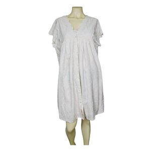 Cost Plus World Market Cream Button-Down Chemise